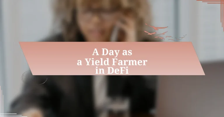 A Day as a Yield Farmer in DeFi